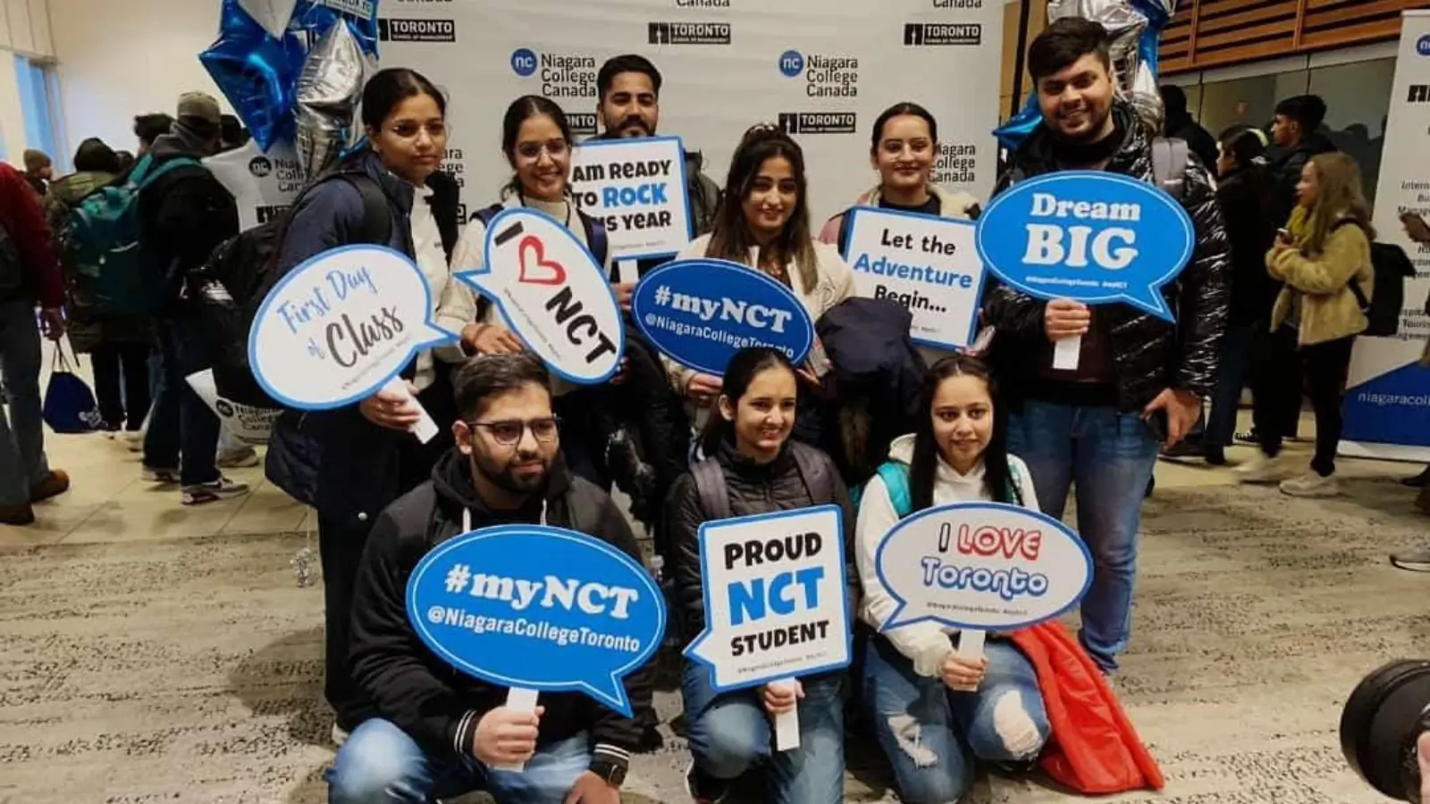Essence Point students celebrating admission to Canadian colleges and universities